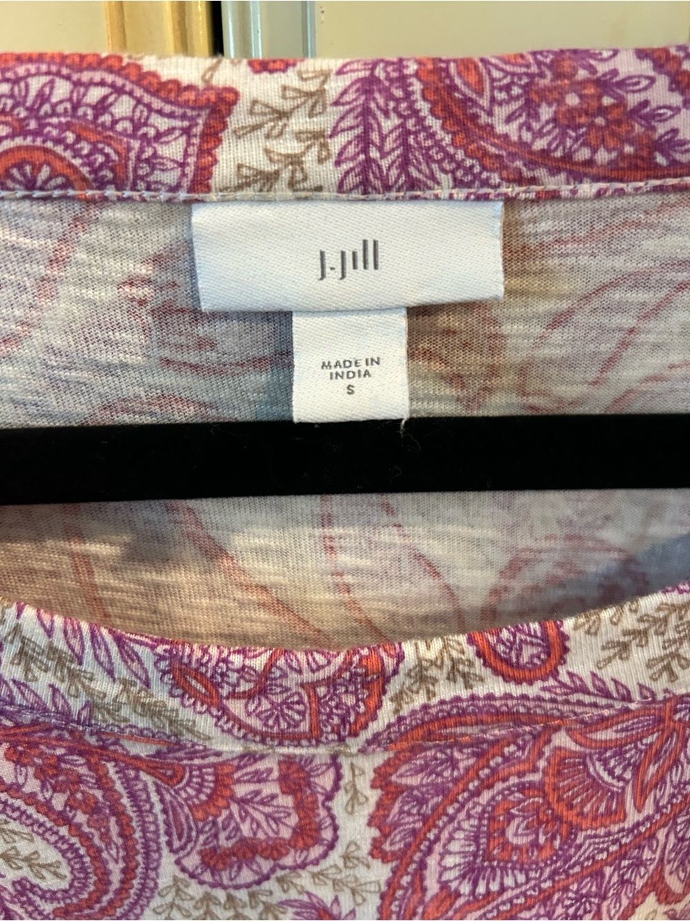 J. Jill Pink Paisley Cotton-Blend Sleeveless Dress - Size Small - Picture 4 of 5